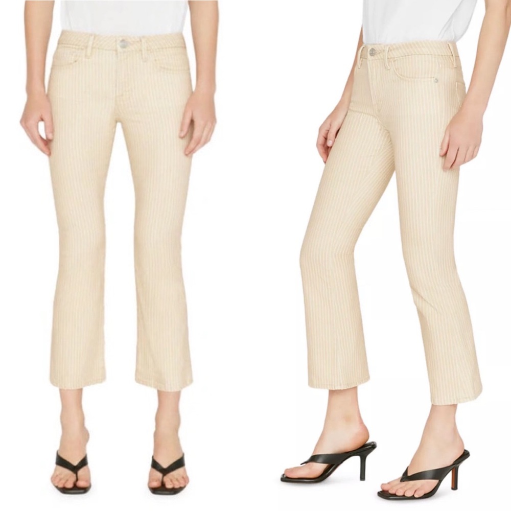 FRAME Le Crop‎ Mini BootJeans In Sand Multi